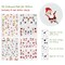 Wrapables 5D Embossed Festive Holiday Nail Art Decal Stickers, Self Adhesive Xmas Design (Set of 4), Christmas Cheer